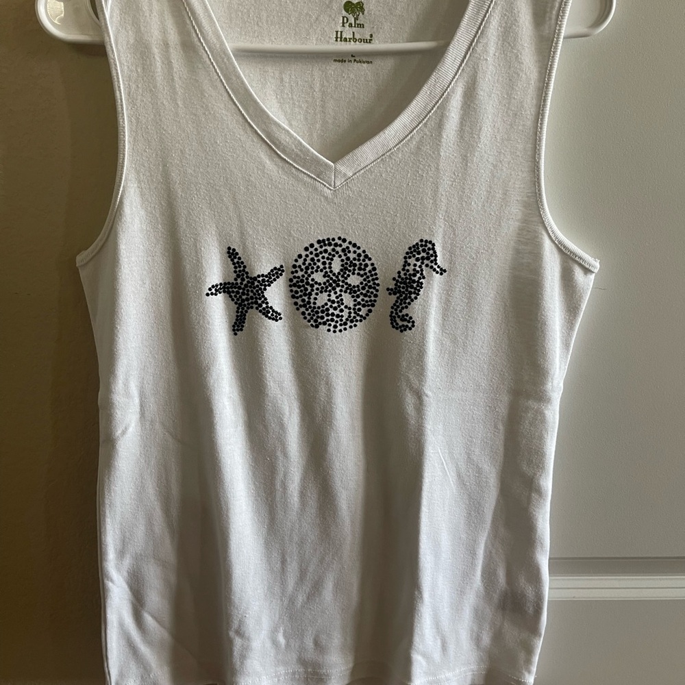 White Sleeveless Top